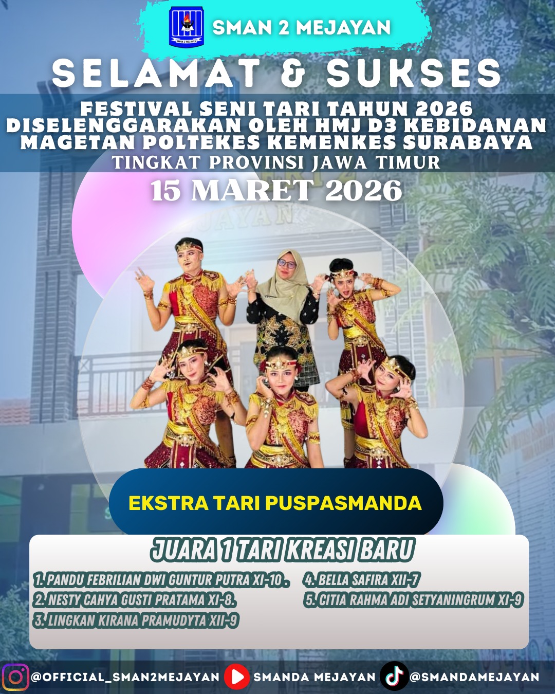 Juara 1 Tari Kreasi Baru