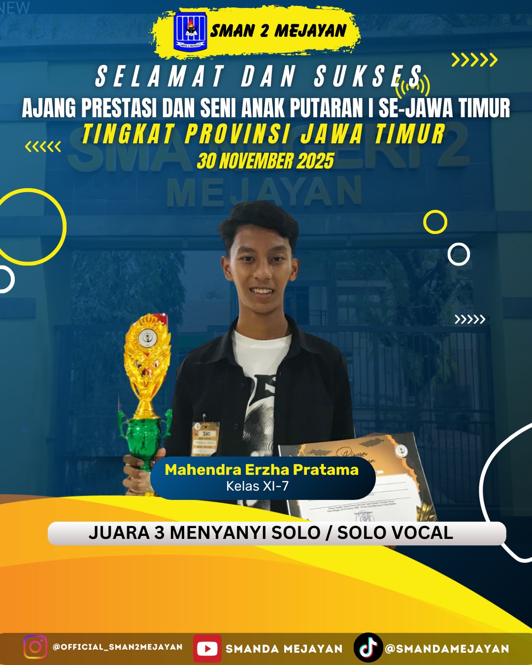 Juara 3 Menyanyi Solo