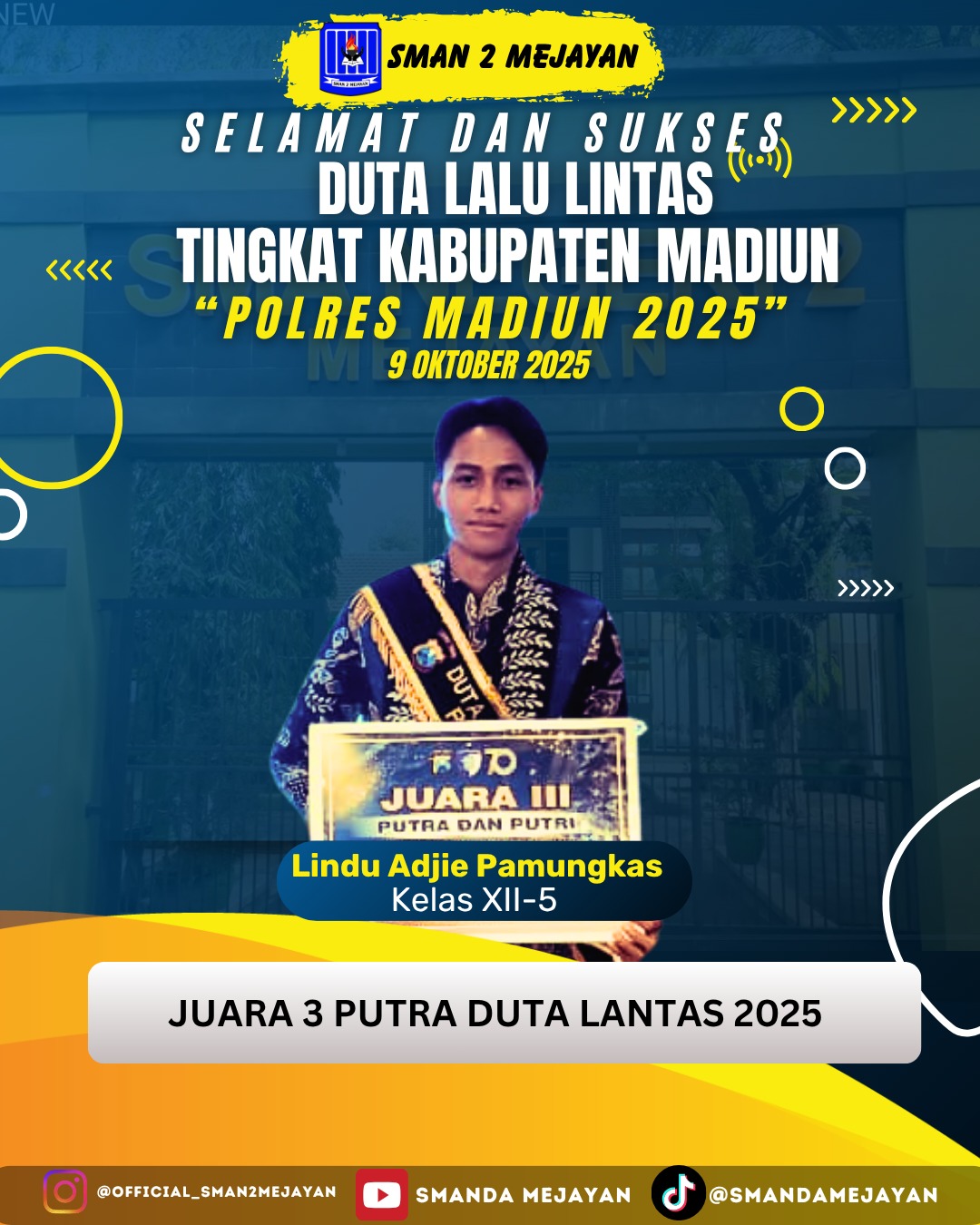 Juara 3 Putra Duta Lantas 2025
