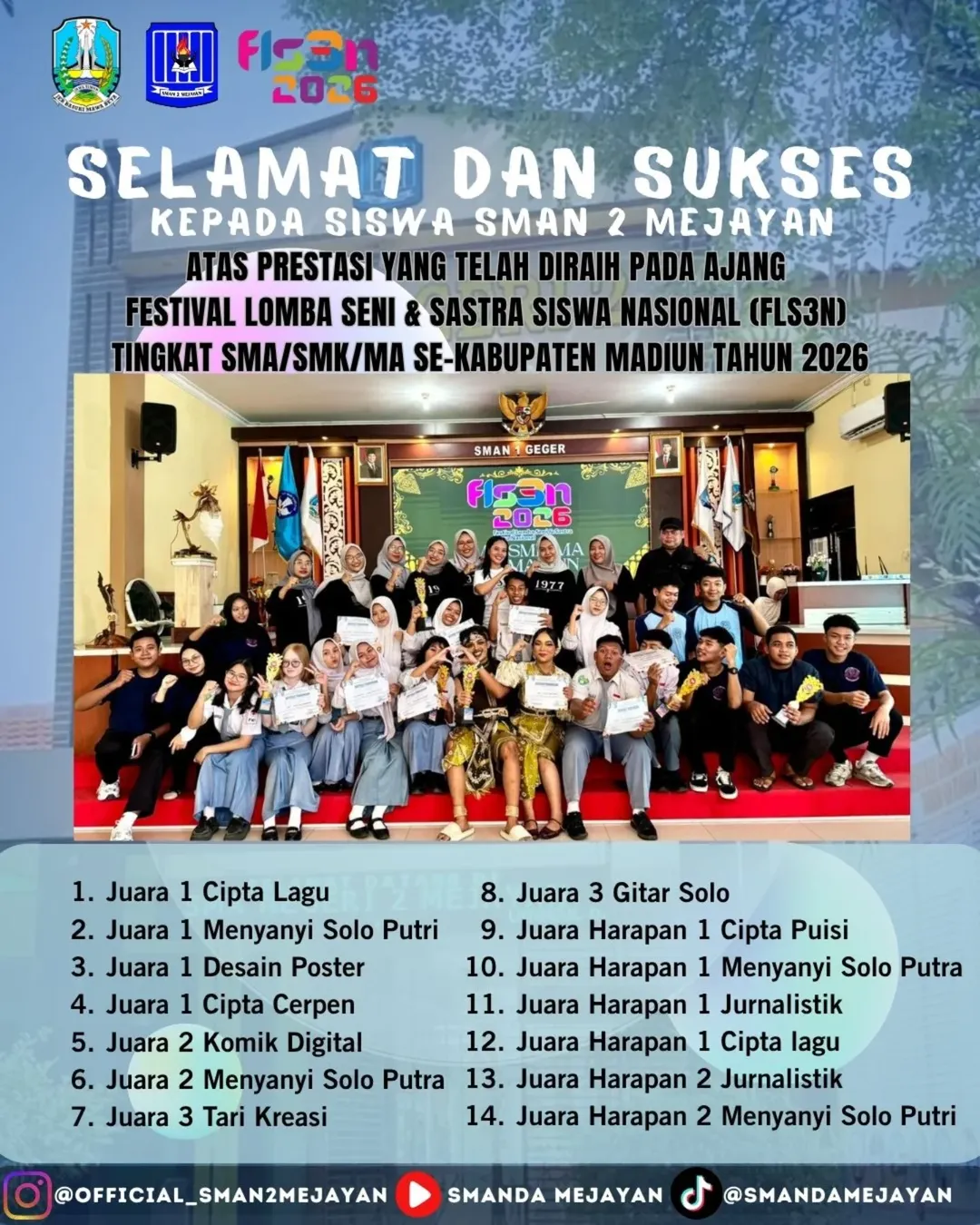 Recap hasil FLS3N Tingkat Kabupaten Madiun